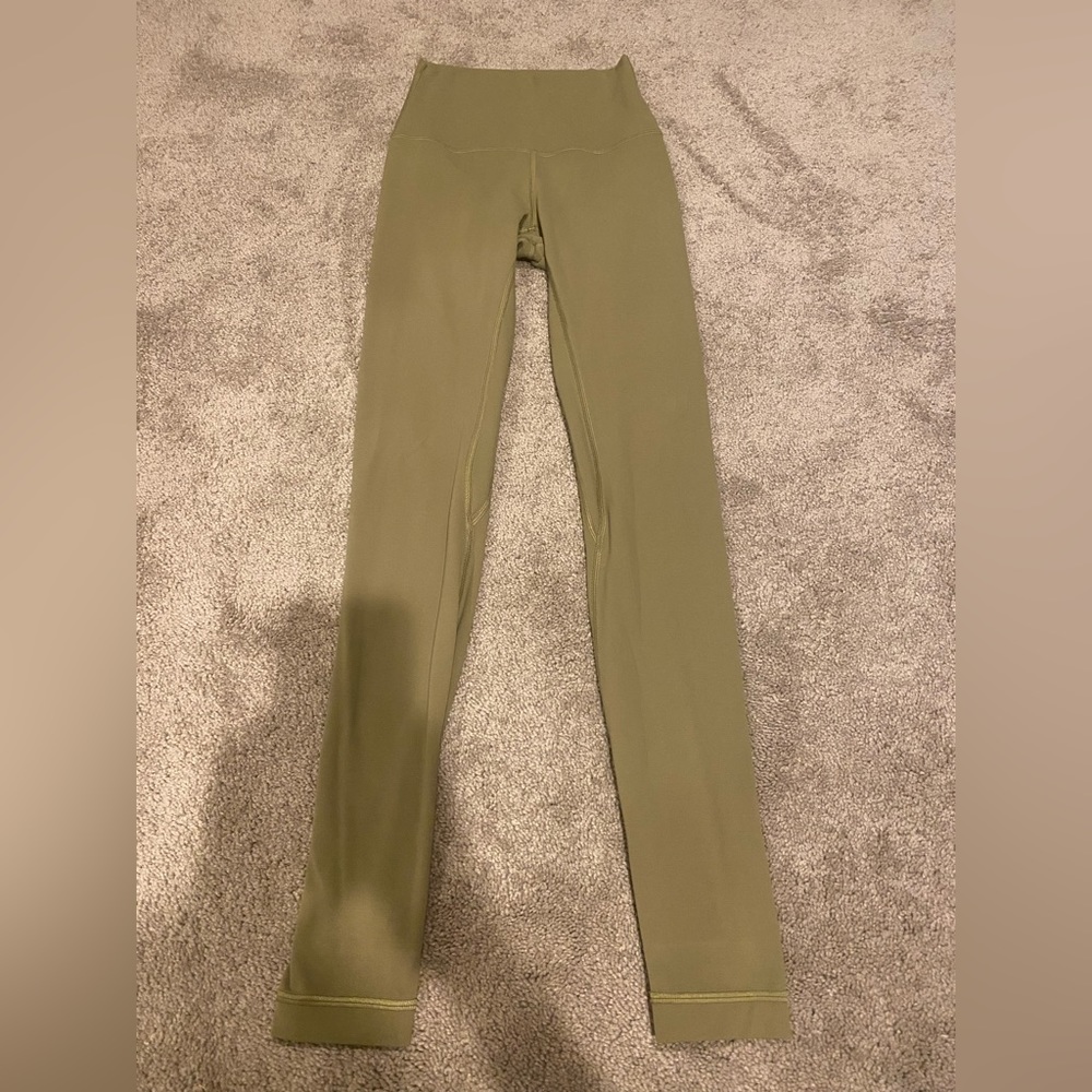 High rise lulu lemon green leggings